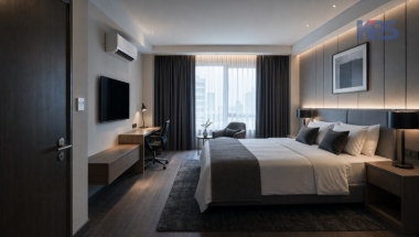 Optimizing air conditioning based on room conditions in hotels and resorts.