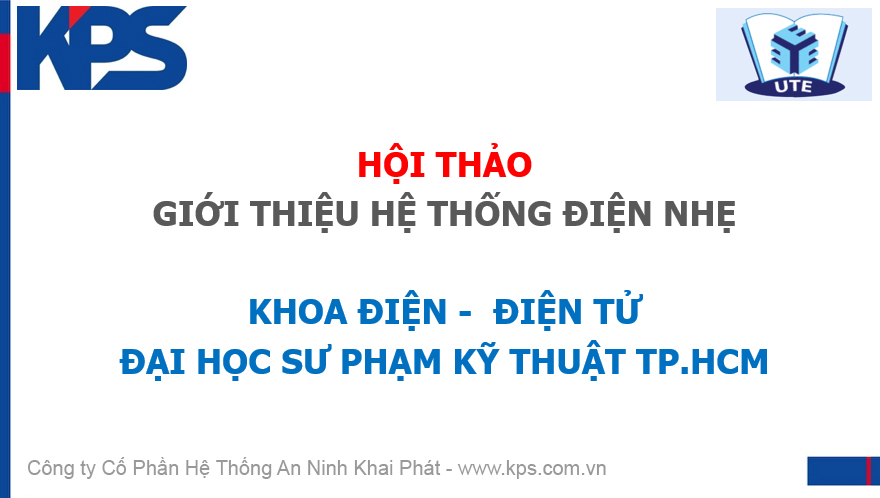 Hội thảo cho sinh viên Khoa Điện - Điện Tử, trường Đại học Sư Phạm Kỹ Thuật TP.HCM năm 2019