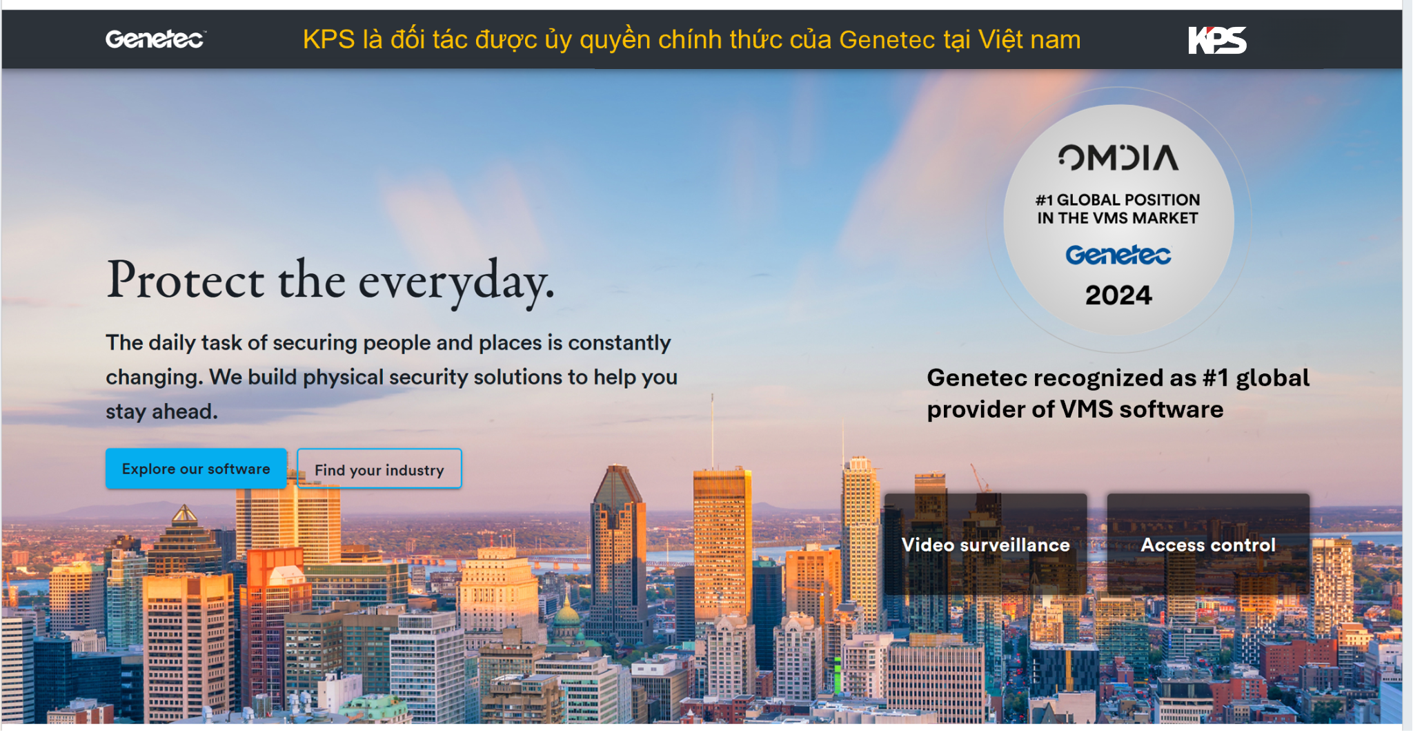Các nhà phân tích xác nhận Genetec giữ vững vị trí dẫn đầu thế giới về phần mềm quản lý video