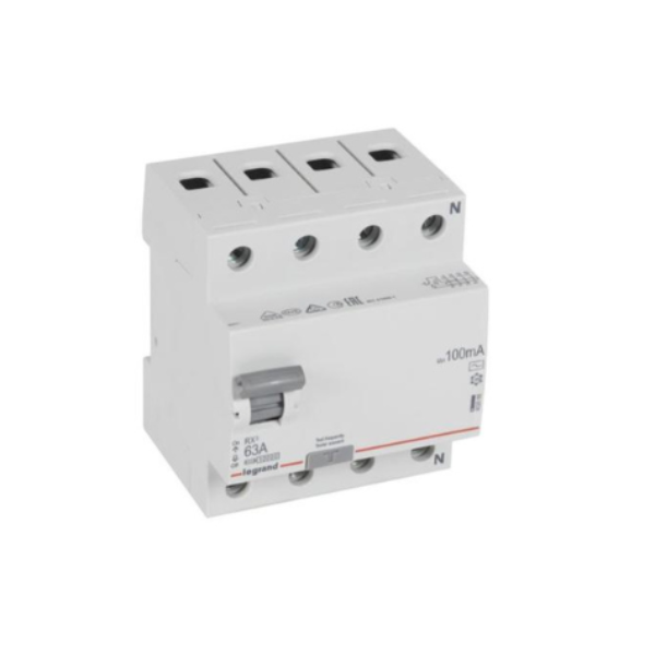 Legrand RCCB Circuit Breaker 402068 4P 63A 100mA 400V