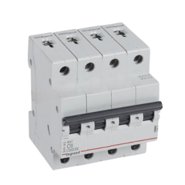 Legrand MCB Circuit Breaker 419914B 4P 6A 6kA