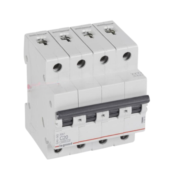 Legrand MCB Circuit Breaker 419918B 4P 20A 6kA