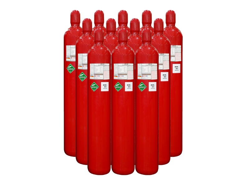 CO2 fire extinguisher SHC-68L type 68L/45kg 150 bar