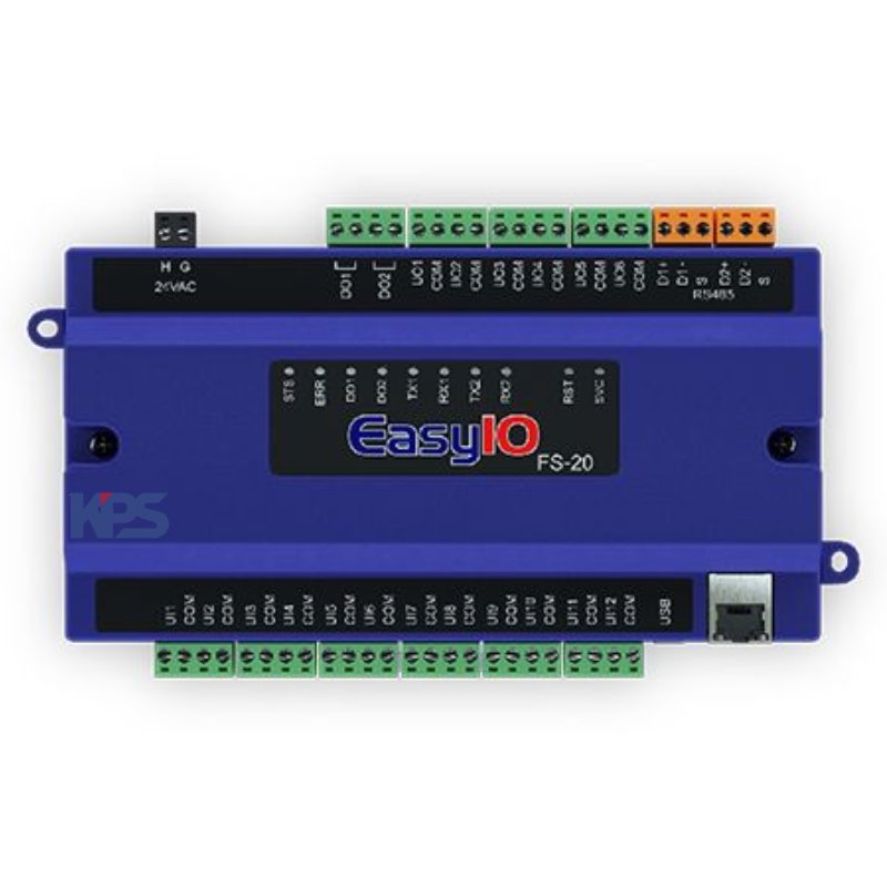 EasyIO FS-20 Controller - IP BMS, BACnet, MQTT, API