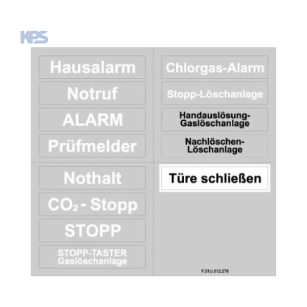 Foil set, transparent FMC-FST-DE