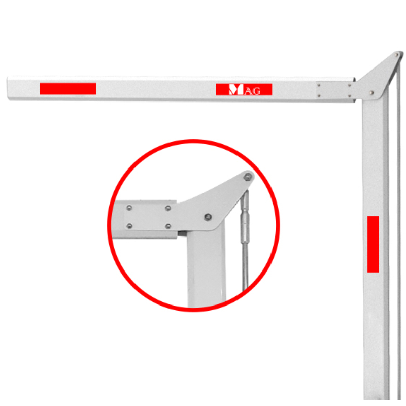 MAG BR6AT90 – 90 degree folding barrier arm 6m long for low ceilings