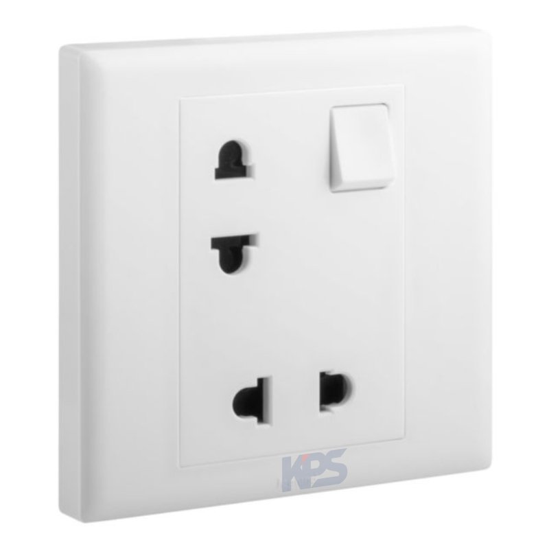 Ổ cắm đôi Euro-US 2P có công tắc ELOE Legrand 618090
