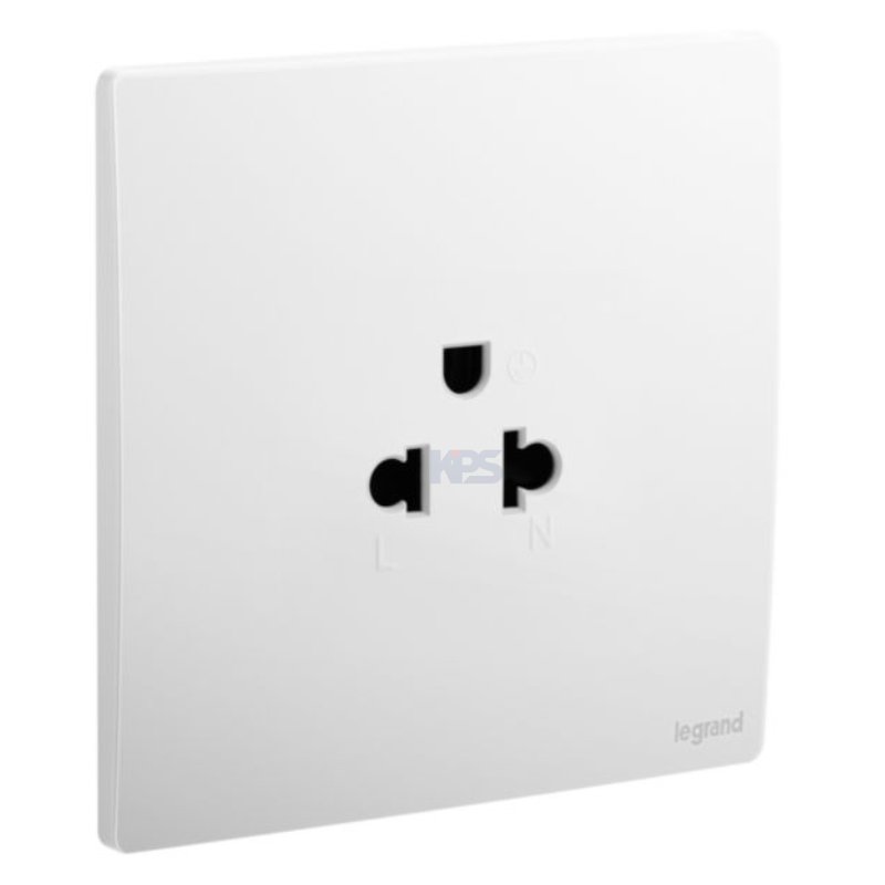 Ổ cắm đơn Legrand Mallia 281103MW 2P+E 16A
