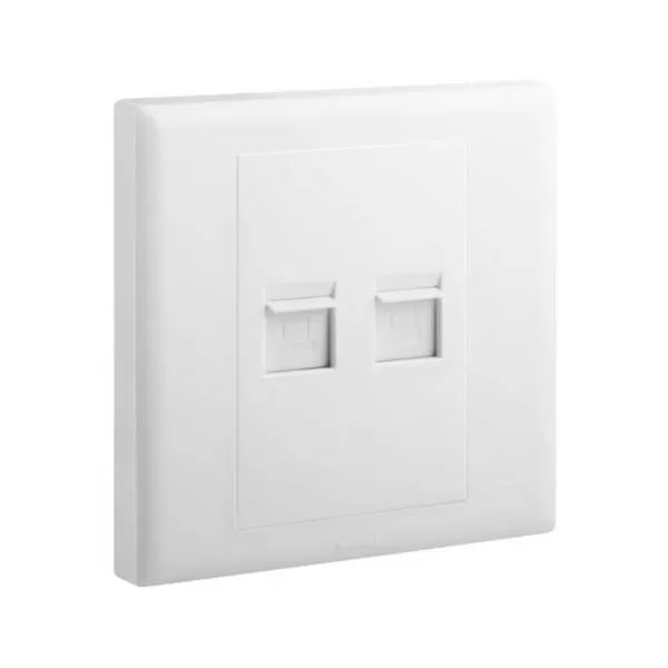 Dual RJ45 Network Socket Cat5e 618092
