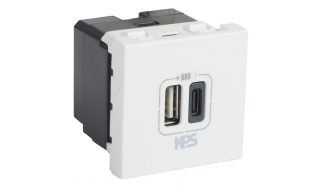 Ổ cắm sạc USB A+C 15W Arteor Legrand 572077