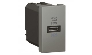 Ổ cắm sạc USB-C Power Delivery Legrand Arteor 571697