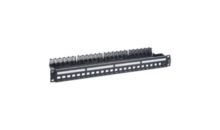Patch panel 24 RJ45 category 5e, 6 or 6A Keystone 632850