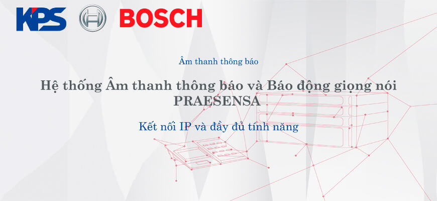 Praesensa - Hệ thống âm thanh thông báo với thiết kế giúp tiết kiệm năng lượng và kết nối IP