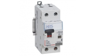 RCBO Legrand 20A 30mA 1P+N DX³ 411003