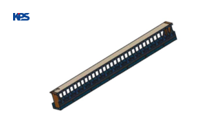 Thanh quản lý cáp dọc 45U LEGRAND VMA3-45-B