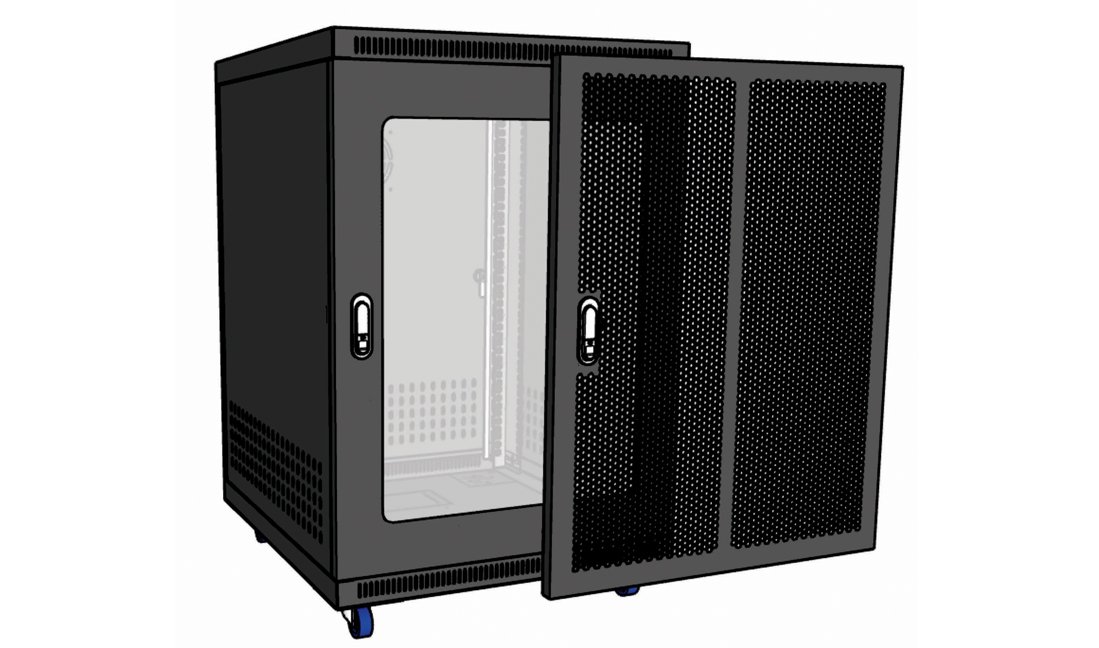 Tủ Ecomrack Wallmount cửa lưới 16U